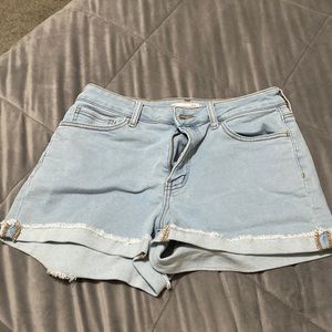 SO high rise curvy jean shorts size 13